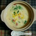 ナインチェぷらうす's cooksnap of when they made 酒かす雑炊☆白味噌仕立て～柚子胡椒風味.