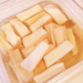 yumipoyos's cooksnap of when they made おにぎりにぴったり『自家製たくあん』.