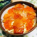 みみ子1世's cooksnap of when they made サーモンのヅケ親子丼♪.