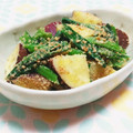 まあまま☆0403's cooksnap of when they made さつま芋と小松菜の胡麻和え【減塩食】.