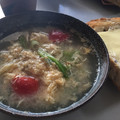 naho_anchr's cooksnap of when they made キヌアとトマト♪レタスのたまごスープ♪.