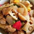 ツインズ♀ママ's cooksnap of when they made 簡単！鶏もも肉と彩り野菜のぽん酢炒め.