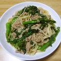 まご六's cooksnap of when they made 菜の花とシーチキンのパスタ.