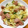 まご六's cooksnap of when they made キャベツとスパムの和風パスタ.
