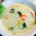 えつおくん's cooksnap of when they made 白菜とウインナーのミルククリームスープ.