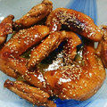 ハッピィ0730's cooksnap of when they made 簡単 手羽中の甘辛焼き.