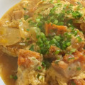 ももはなソソソ's cooksnap of when they made 手抜き∞スナップえんどうと唐揚げの卵とじ.