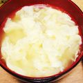 ポム1212's cooksnap of when they made ふわっふわの玉子スープの秘密❤.