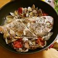 komutatata's cooksnap of when they made ✿簡単★白身魚のアクアパッツア✿.