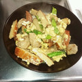 ☆もーちゃん☆'s cooksnap of when they made 豚肉とさつま揚げの卵とじ.