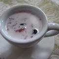 miyuki12's cooksnap of when they made 身体ぽかぽか✿甘酒いちご小豆ミルク✿.