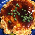 :saychang:'s cooksnap of when they made ∮ ねぎたっぷり♡カニ玉ならぬネギ玉 ∮.