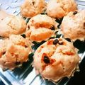 まぐゆ's cooksnap of when they made ホットケーキミックスで！苺チョコ蒸しパン.