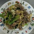 せいママっぴ's cooksnap of when they made 激ウマほうれん草と豚肉と油揚げのバタポン.