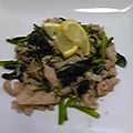 ｍＭ’ｓ's cooksnap of when they made 豚&ホウレン草のガーリックレモン炒め.