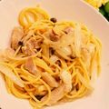 レジパン's cooksnap of when they made 鶏としめじの塩レモン風味パスタ.