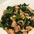 rukiruna's cooksnap of when they made 豚とほうれん草のオイバター炒め☆.