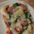 ひとりのユーカリ's cooksnap of when they made ☆ウインナーとほうれん草の餅ピザ☆.