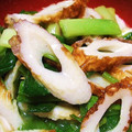 kuu汰's cooksnap of when they made 身近な素材で　わけぎとちくわのぬた和え.