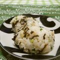 赤い電話's cooksnap of when they made お弁当に…塩昆布☆ねぎのおにぎり.