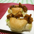 赤い電話's cooksnap of when they made から揚げ簡単リメイク★から揚げサンド.