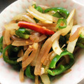 ナガヲ's cooksnap of when they made 玉ねぎとピーマンの和風ペペロンチーノ炒め.