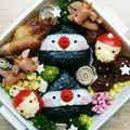 ぽりぴ〜's cooksnap of when they made キャラ弁＊簡単♪クリスマスブラックサンタ.