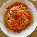 ゆうあいままま's cooksnap of when they made トマトジュースdeワンポットパスタ♪.