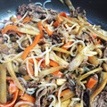 クック7HSTJX☆'s cooksnap of when they made 牛肉とごぼうと舞茸のうま〜い煮。.