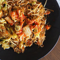 Namitaken's cooksnap of when they made もやしとキャベツの簡単キムチ炒め.
