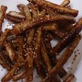 matsutama's cooksnap of when they made 食物繊維～！ごぼうの唐揚げ♪.