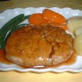 Jock's cooksnap of when they made おから入りハンバーグ.