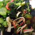 sadanoume's cooksnap of when they made わかめときゅうりの酢の物.