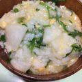 ♪らぶ's cooksnap of when they made 七草たまご粥.