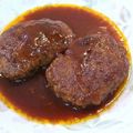 ゆりYO船長's cooksnap of when they made ふっくら柔らかジューシー煮込みハンバーグ.