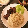 ちぃコビー's cooksnap of when they made ビーフシチューに☆簡単ガーリックライス★.