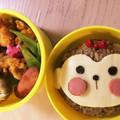 みぞれちゃん❤︎'s cooksnap of when they made 今年の干支♡「見猿聞か猿言わ猿」キャラ弁.