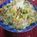 miyuki12's cooksnap of when they made アミ海老と葱のスタミナアップ愛情丼ぶり！.