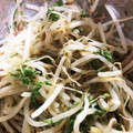 DHA's cooksnap of when they made もやしと大葉のおかか和え.