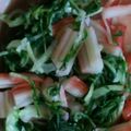 ma___111's cooksnap of when they made シャキシャキッ♪水菜とカニカマの和え物.