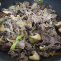 ちゃみ's cooksnap of when they made 牛肉とネギ すき焼き風.
