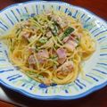 82tarou's cooksnap of when they made 水菜とツナのクリームパスタ.