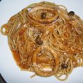 rankichi's cooksnap of when they made イカワタ入りトマたまスパゲッティー.