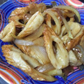 KY328's cooksnap of when they made 節約レシピ☆ちくわのしょうが焼き.