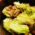 chie．co's cooksnap of when they made キャベツと豚ひき肉のピリ辛炒め.