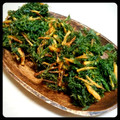 ayaly＊'s cooksnap of when they made ☆人参の葉でサクサクかき揚げ☆.