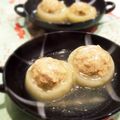 れみカ's cooksnap of when they made ＊とろとろ大根のふわふわつくね詰め＊.