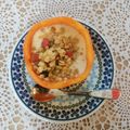  milkchoco's cooksnap of when they made まるっと完熟柿の器でシナモン＆グラノラ.