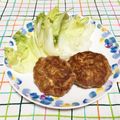 クックZ4M2C1☆'s cooksnap of when they made 食べ応えアリ！豆腐入りハンバーグ.