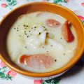 kyonmi's cooksnap of when they made とろとろ白菜のミルクスープ☆母の素朴な味.